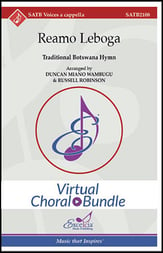 Reamo Leboga SATB choral sheet music cover